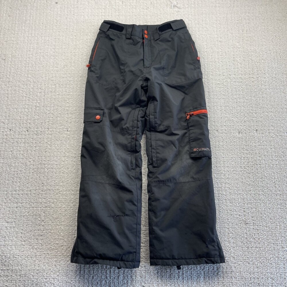 Y2K Below Zero Switzerland Cargo Winter Snow / Ski Pants Youth Sz 152 (≈L/XL)